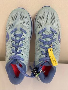 Saucony Light Aqua and Lavender Women's Athletic Running Shoes